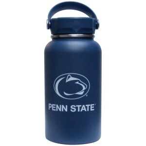 matte navy bottle with Penn State and Athletic Logo
